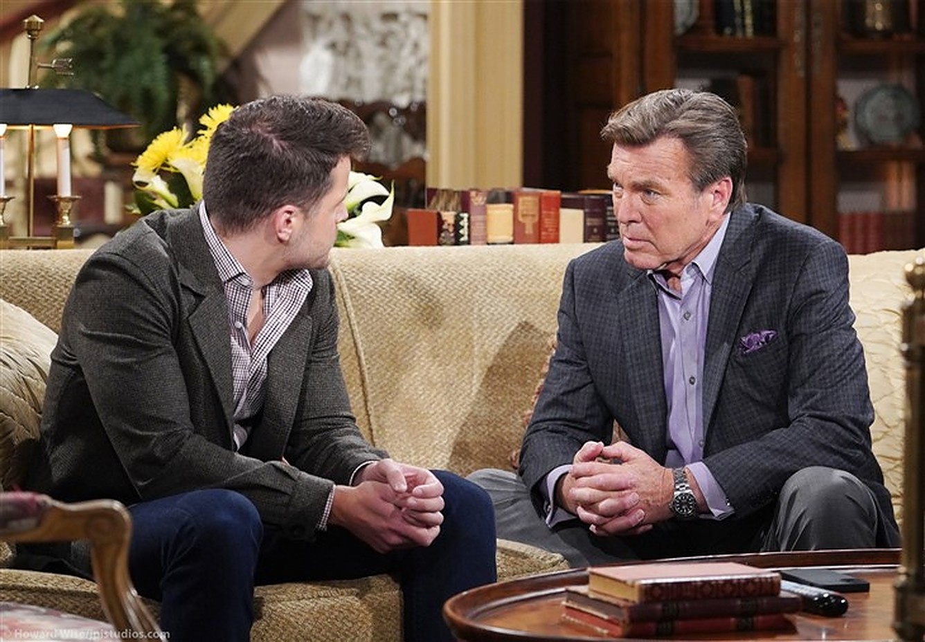 Y&R/Jack (Peter Bergman) shares about Diane's confession to Kyle (Michael Maelor)