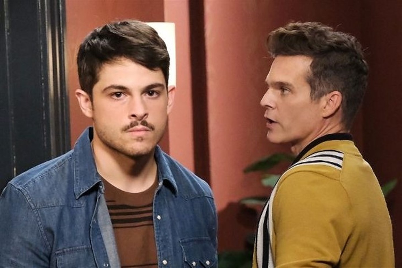 DOOL/Sonny (Zach Tinker) and Leo (Greg Rikaart) to come closer