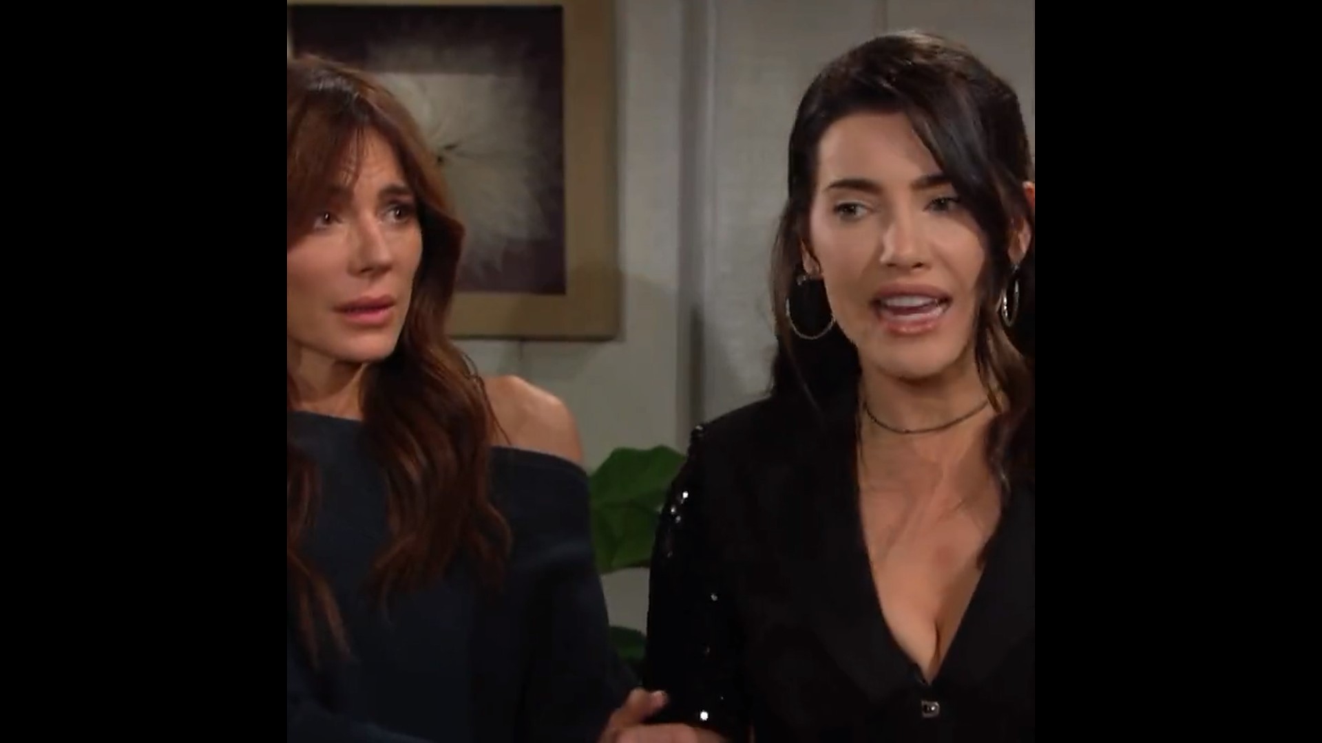 B&B/Steffy (Jacqueline Maclnnes) makes a promise to Katie (Heather Tom)