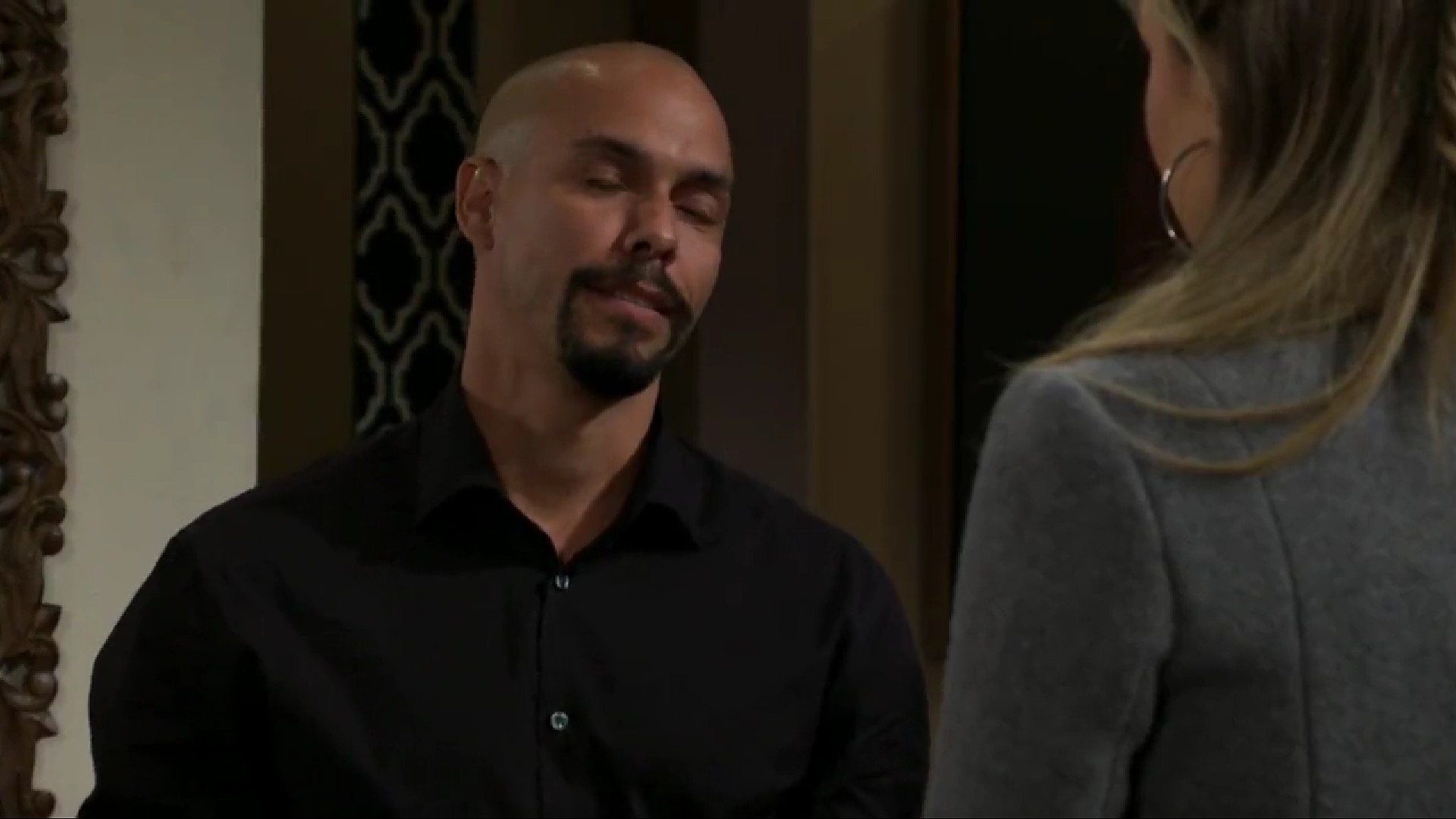 Y&R/Devon (Bryton James) updates Abby about his business conflicts
