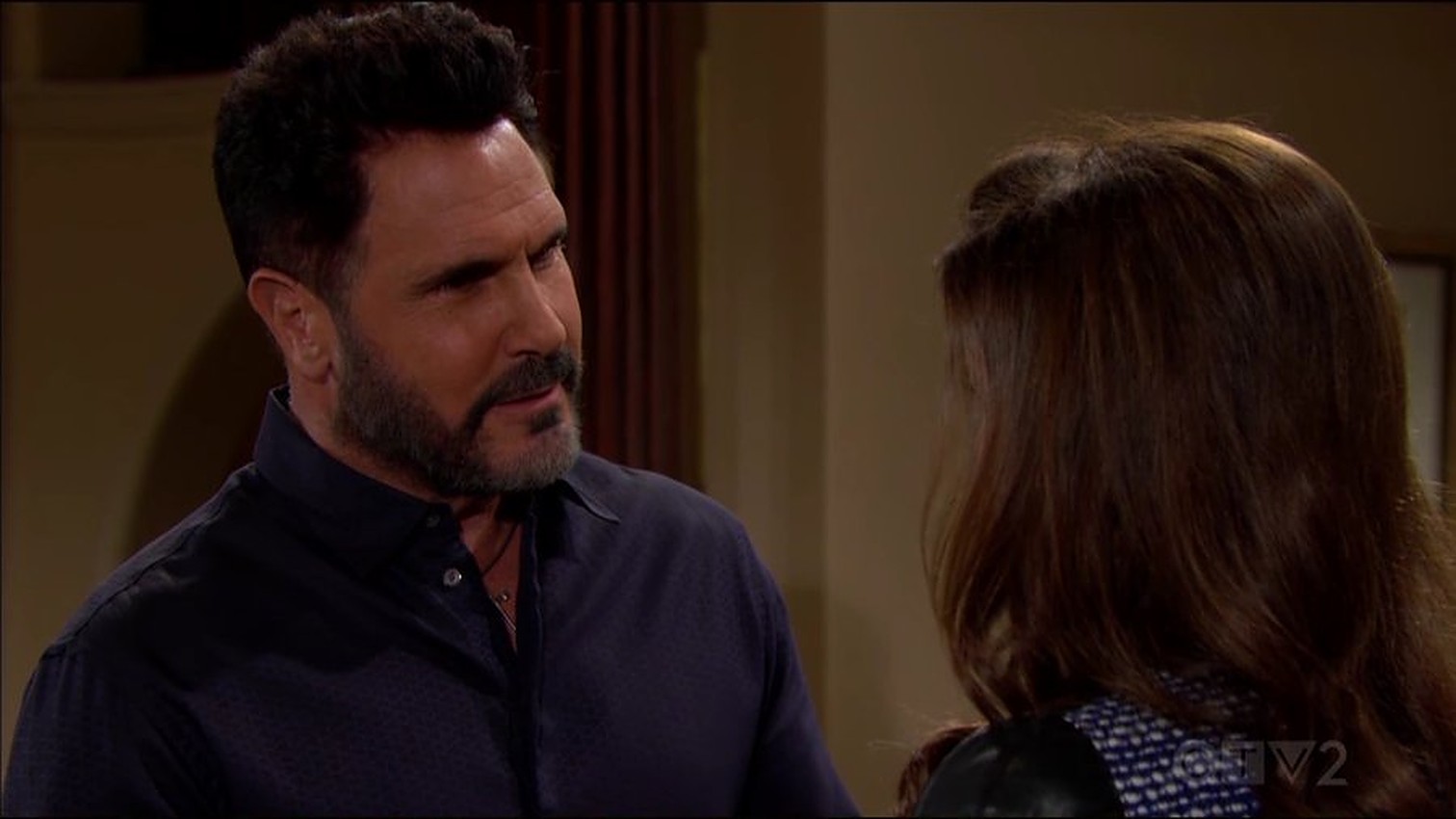 B&B/Sheila (Kimberlin Brown) makes a confession to Bill (Don Diamont)