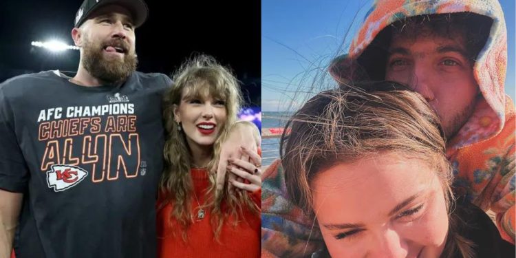 Selena Gomez and Benny Blanco & Taylor Swift and Travis Kelce