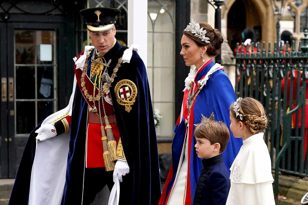 Kate Middleton and Prince William and their children