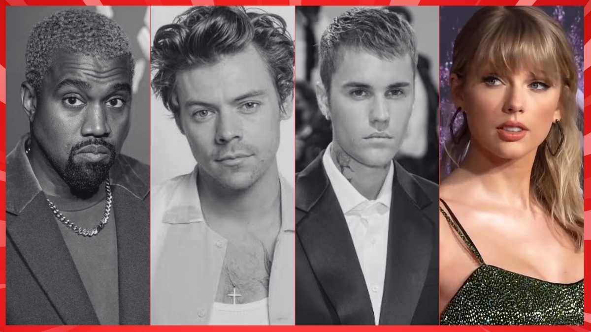 Taylor Swift Kanye West Harry Styles Justin Bieber