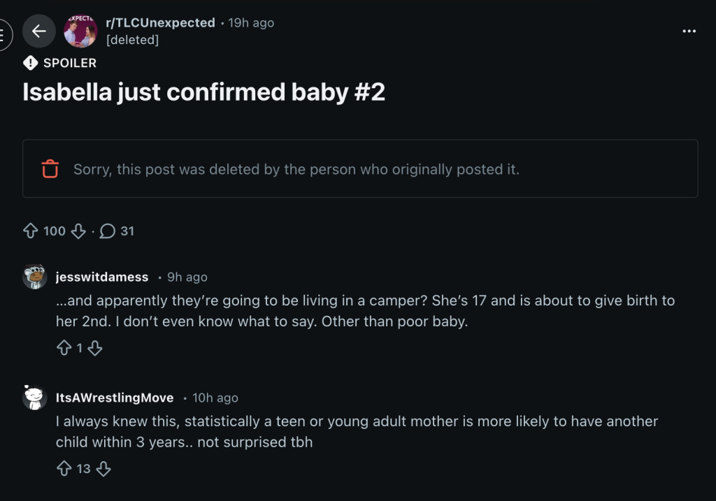 TLC Unexpected